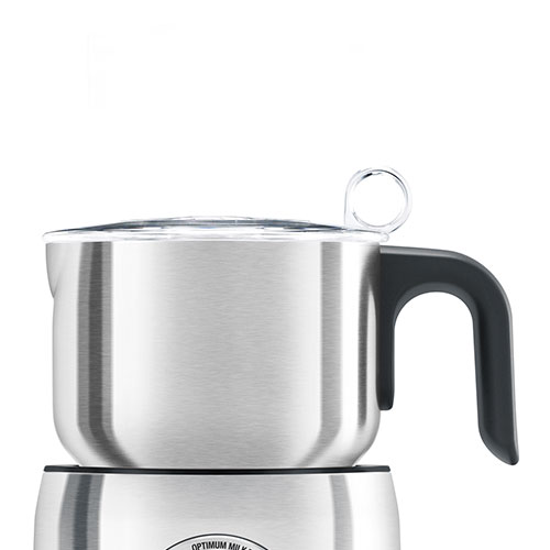 the Milk Cafe™ Milk Frothers in Brushed Stainless Steel large capacity jug