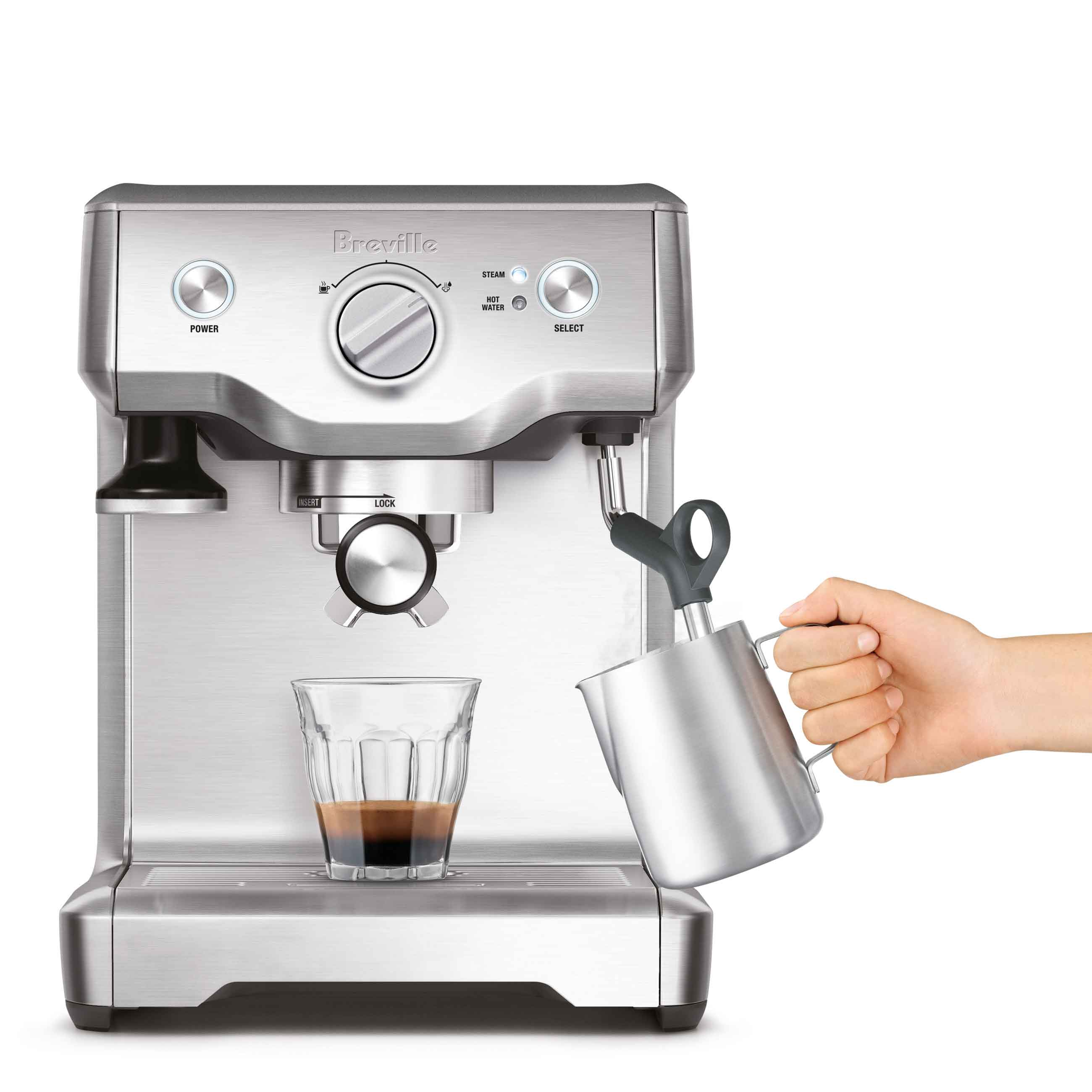  the Duo-Temp™ Pro Espresso in Brushed Stainless Steel milk frothing