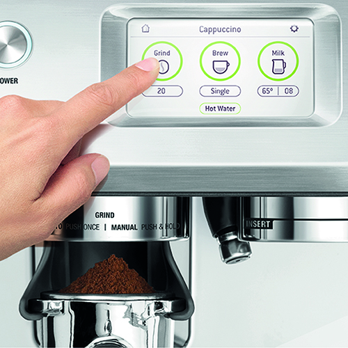 the Barista Touch™ Espresso in Geborsteld roestvrij staal nauwkeurige espresso-extractie