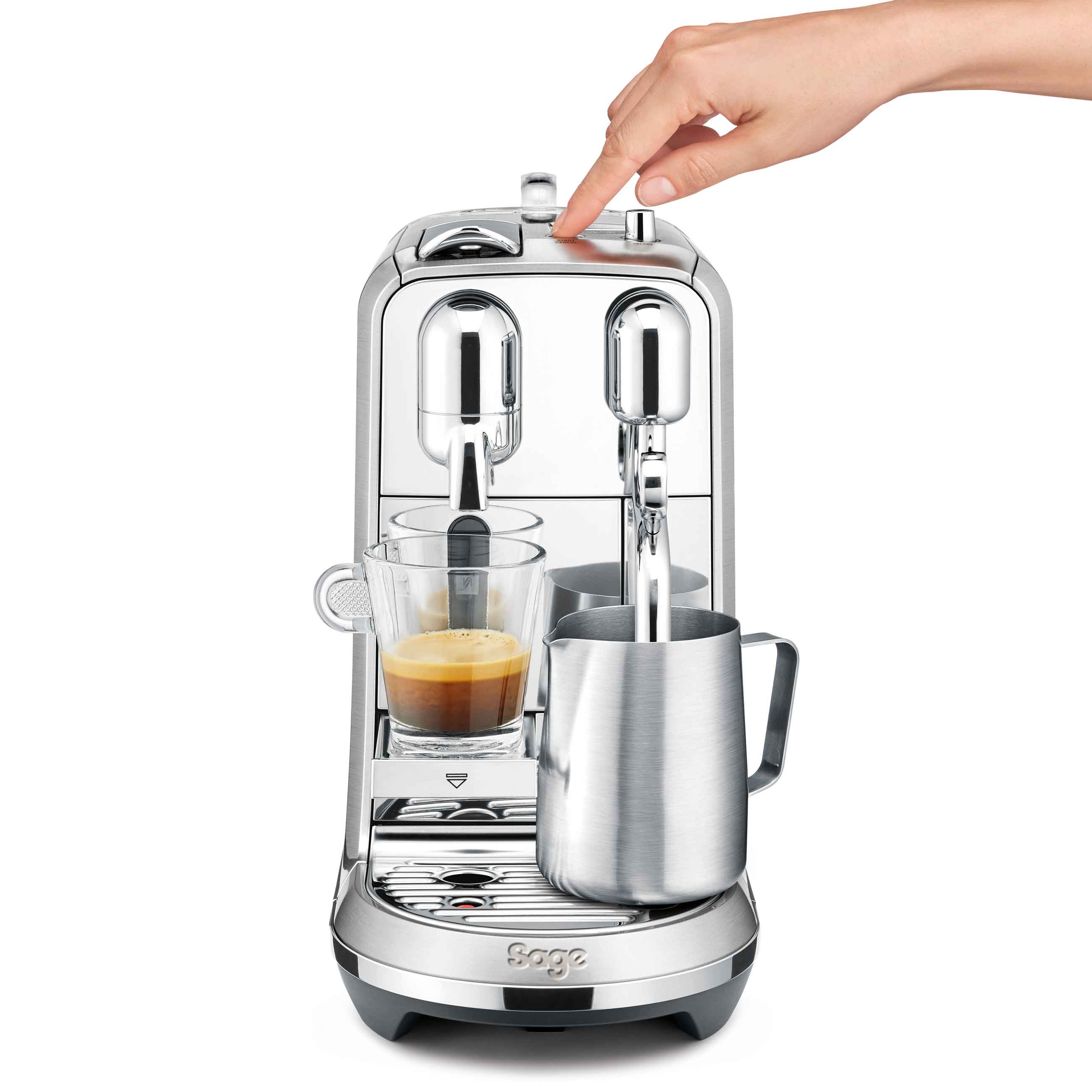  Creatista Plus Nespresso Machine in Brushed Stainless Steel with Milk Jug