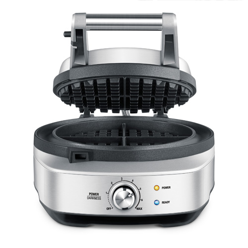 the No-Mess Waffle™ Waffle Maker in Brushed Stainless Steel non-stick surface