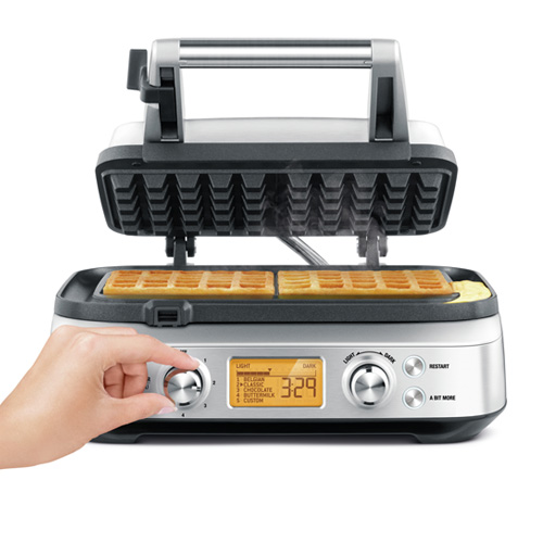 the Smart Waffle™ Pro Piastre per waffle in Acciaio inossidabile controllo della doratura