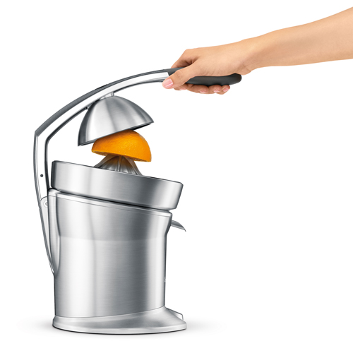 the Citrus Press™ Pro Juicers in Silver juice press arm with dual-switch