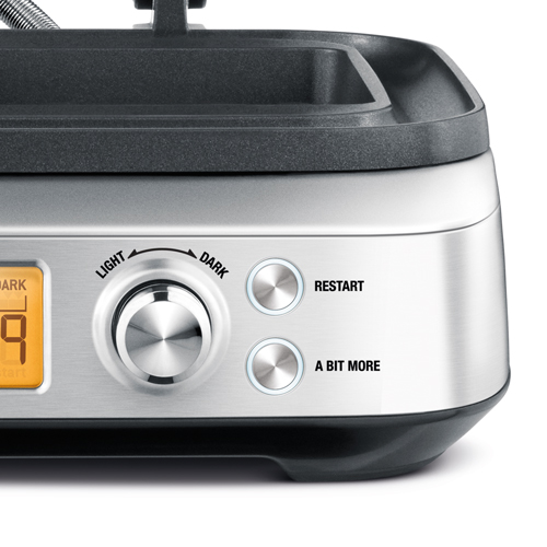 the Smart Waffle™ Pro Waffle Maker in Stainless Steel a bit more button
