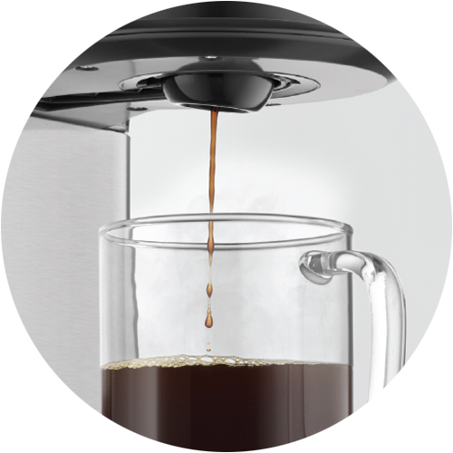 the Sage® Precision Brewer™ Thermal Coffee Maker in Brushed Stainless Steel adjustable flow rate