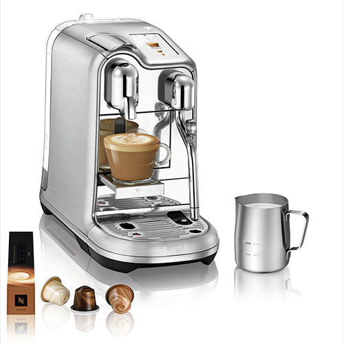 the Creatista™ Pro brushed stainless steel CAFÉ STYLE COFFEE AT HOME