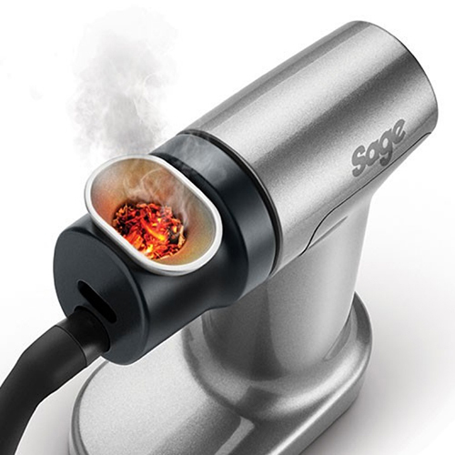 the Smoking Gun in Brushed Stainless Steel with removable burn chamber