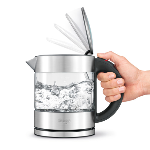 the Compact Kettle™ Pure Tea in Silver Ergonomic Handle