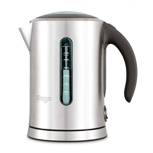 the Soft Top™ Pure Kettle in Brushed Stainless Steel dual water windows
