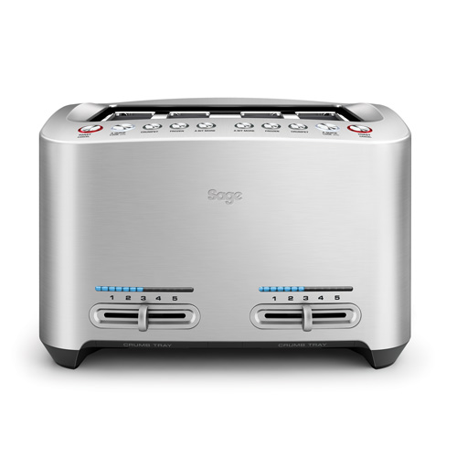 The Smart Toast™ 4-Slice Toaster Slice in Silver variable browning control