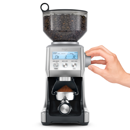 the Smart Grinder Pro Coffee Grinder in Brushed Stainless Steel 60 grind settings
