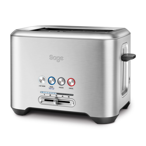 the Bit More Toaster® 2 Slice Toasters in Silver innovative auto features