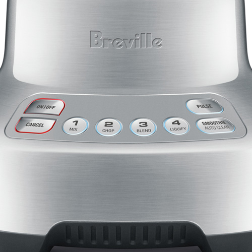the Kinetix® Twist Blenders in Brushed Aluminium illuminated buttons