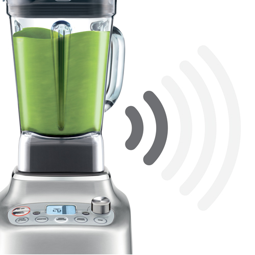the Super Q™ Blender in Brushed Stainless Steel noise suppression technology