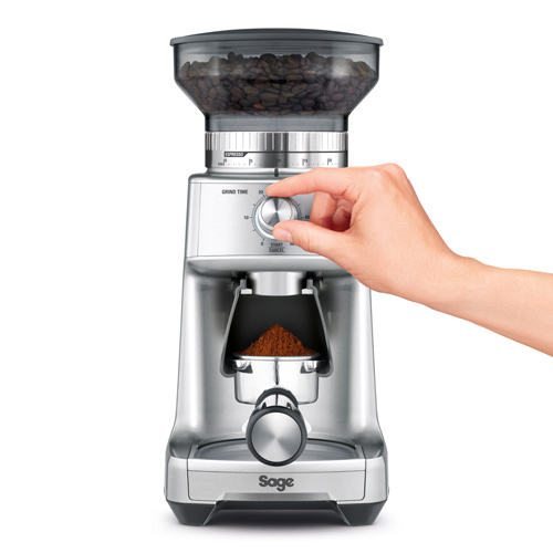 the Dose Control Pro Coffee Grinder in Silver 60 grind settings