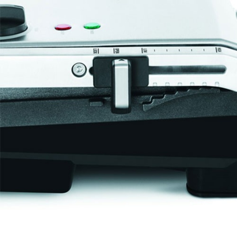 The AdjustaGrill™ Sandwich Maker in Brushed Stainless Steel adjustable height control