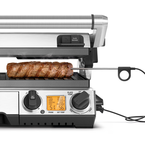 the Smart Grill™ Pro Grills & Sandwich Makers in Brushed Stainless Steel temperature probe