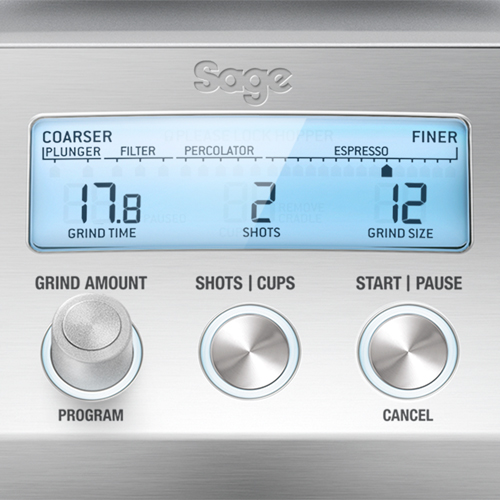 Geb/ürsteter Edelstahl Sage Appliances SCG820 the Smart Grinder Pro Kaffeem/ühle