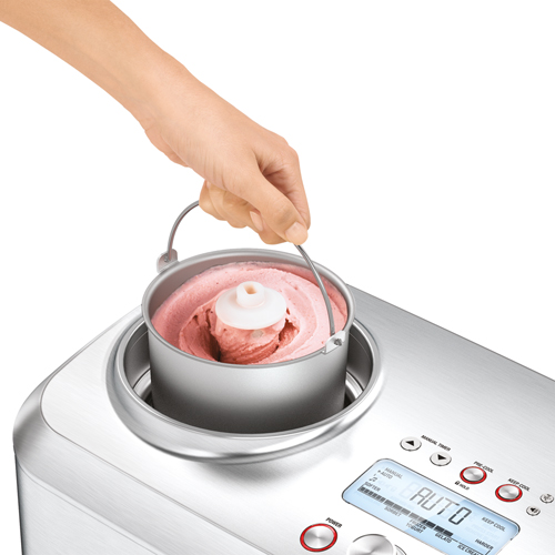 the Smart Scoop™ in Brushed Stainless Steel keep cool functionality