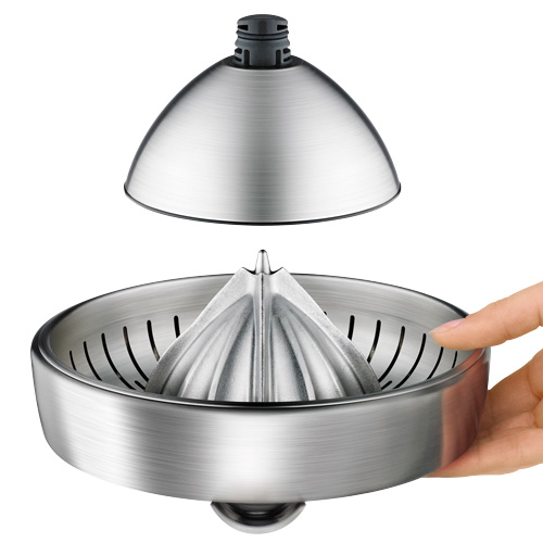 the Citrus Press™ Pro Juicers in Silver fruit dome