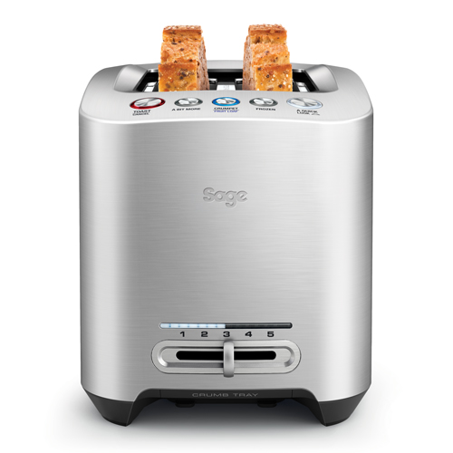 The Smart Toast™ 2-Slice Toaster Toasters in Silver 2-slice capacity