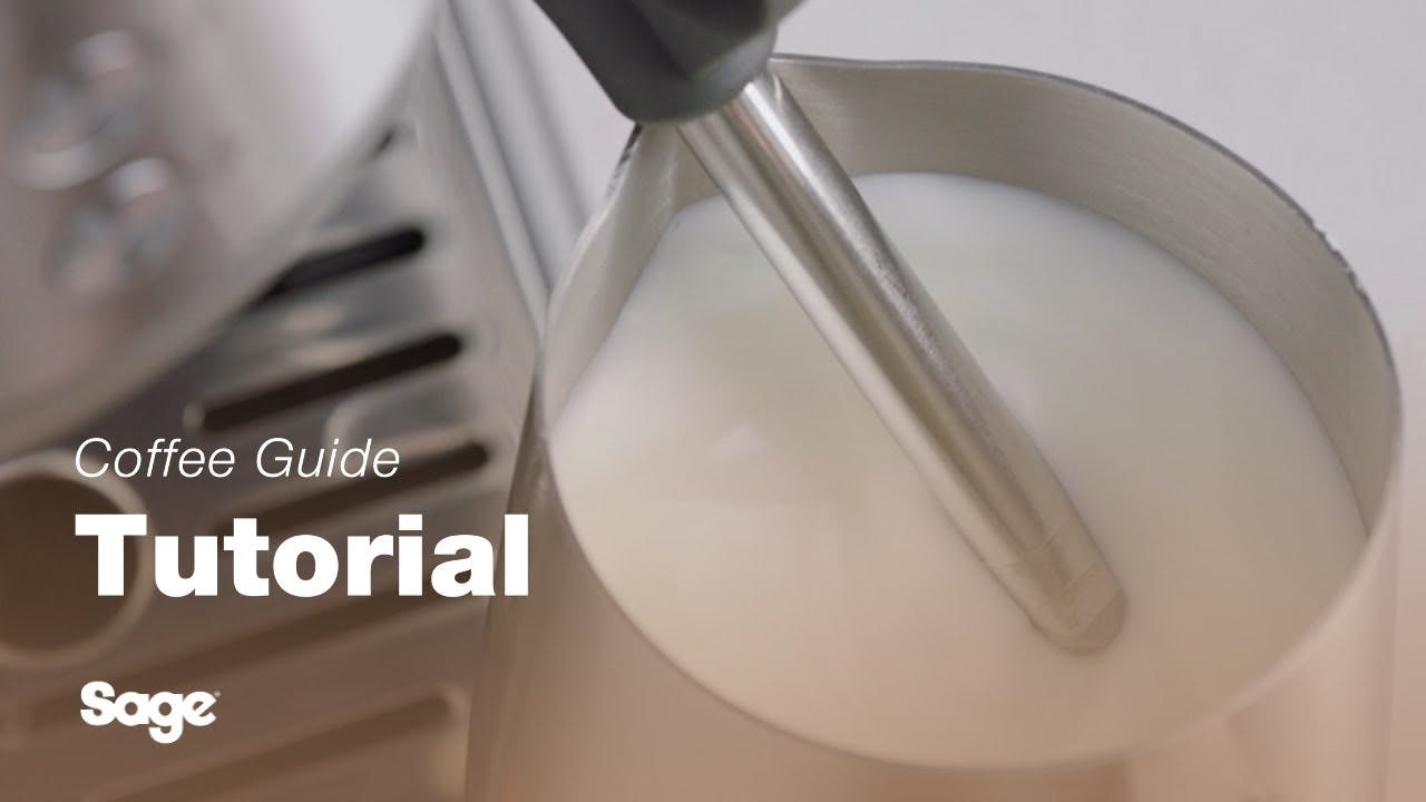Breville coffee guide tutorial - How to manually texture milk