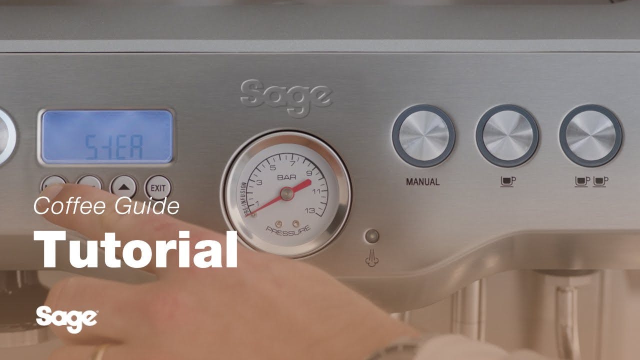 Breville coffee guide tutorial - How to adjust the steam temperature 